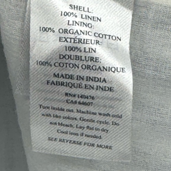 Faherty Women's Button Front Low Tide Stripe Whitley Skirt Blue White Size L NWT - Picture 12 of 12